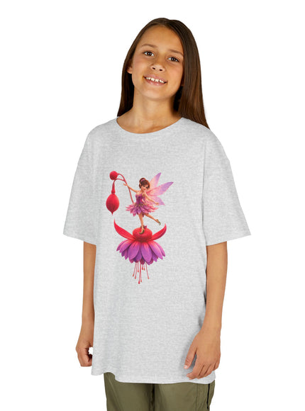 "Fuchsia Fairy" Kids Heavy Cotton Tee