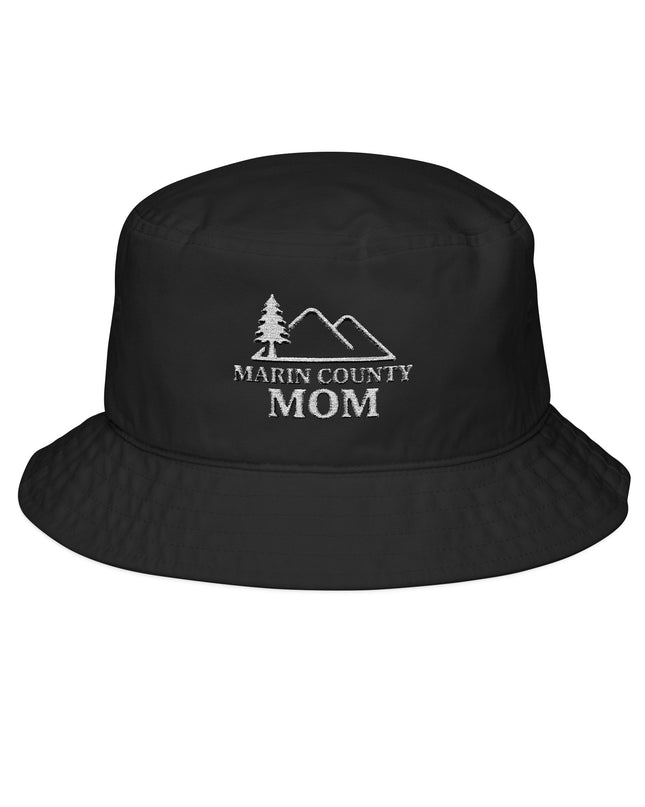 "Marin County Mom" Bucket Hat (White Embroidery)