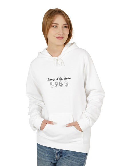 "Hang, Drip, Heal"  (2-sided) Unisex Midweight Softstyle Fleece Hoodie