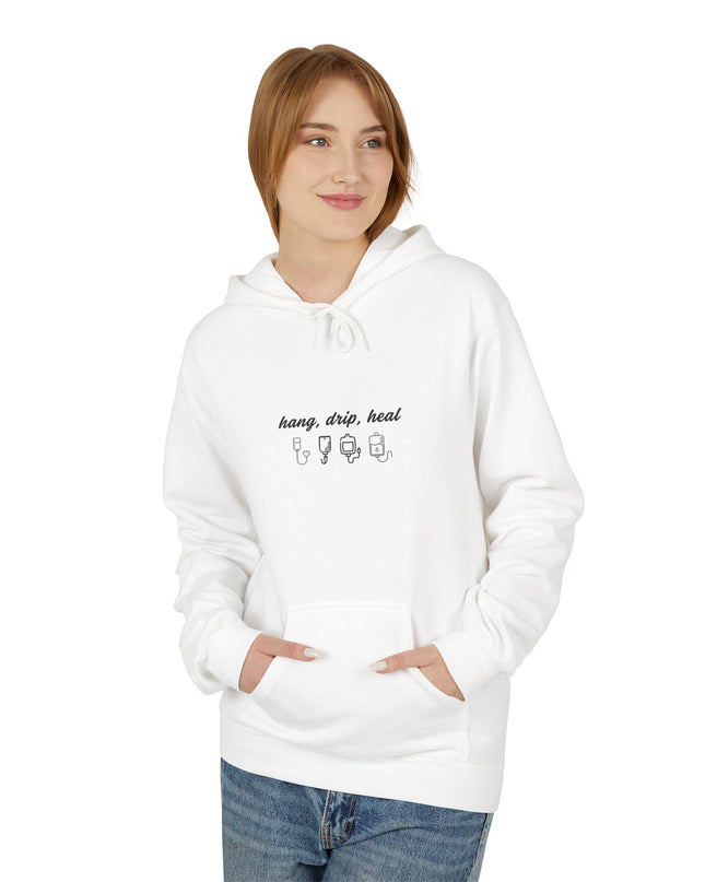 "Hang, Drip, Heal"  (2-sided) Unisex Midweight Softstyle Fleece Hoodie