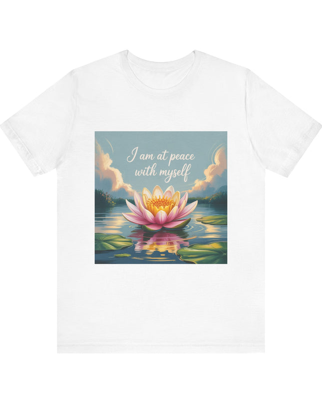 "I am at Peace with Myself" Women's and Men's Jersey Short Sleeve Tee