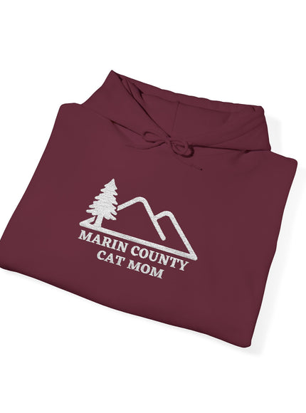 "Marin County Cat Mom" Unisex Heavy Blend Hooded Sweatshirt