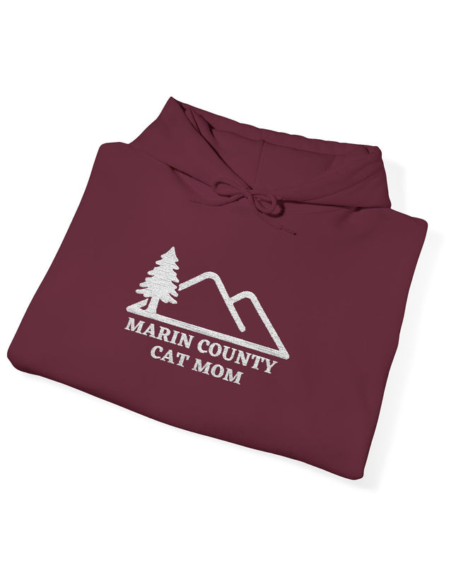 "Marin County Cat Mom" Unisex Heavy Blend Hooded Sweatshirt