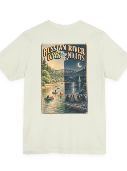 "Russian River Days, Russian River Nights" Unisex Jersey Short Sleeve Tee