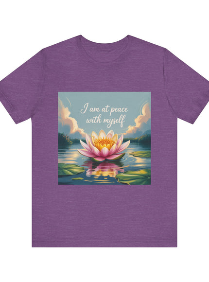 "I am at Peace with Myself" Women's and Men's Jersey Short Sleeve Tee