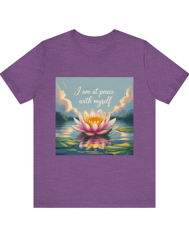 "I am at Peace with Myself" Women's and Men's Jersey Short Sleeve Tee