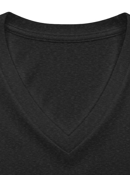 "Marin County, Above the Fog - no text" Women’s Relaxed Heather CVC V-Neck Tee