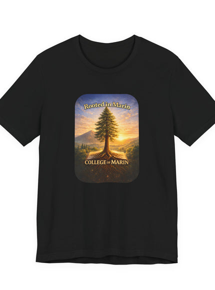 "Rooted in Marin, College of Marin" Unisex Jersey Short Sleeve Tee