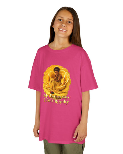 "My Father Says I am Royalty" Kids Heavy Cotton Tee
