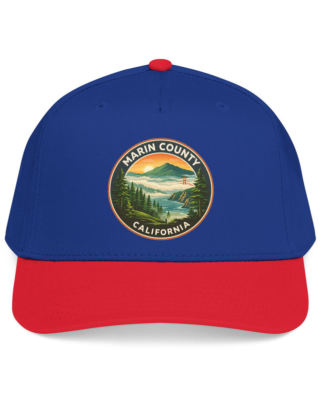 "Marin County, Above the Fog" Mid Profile Baseball Cap