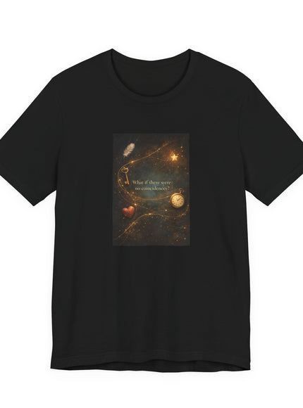 "What If There Were No Coincidences?" Unisex Jersey Short Sleeve Tee