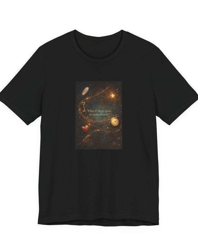 "What If There Were No Coincidences?" Unisex Jersey Short Sleeve Tee