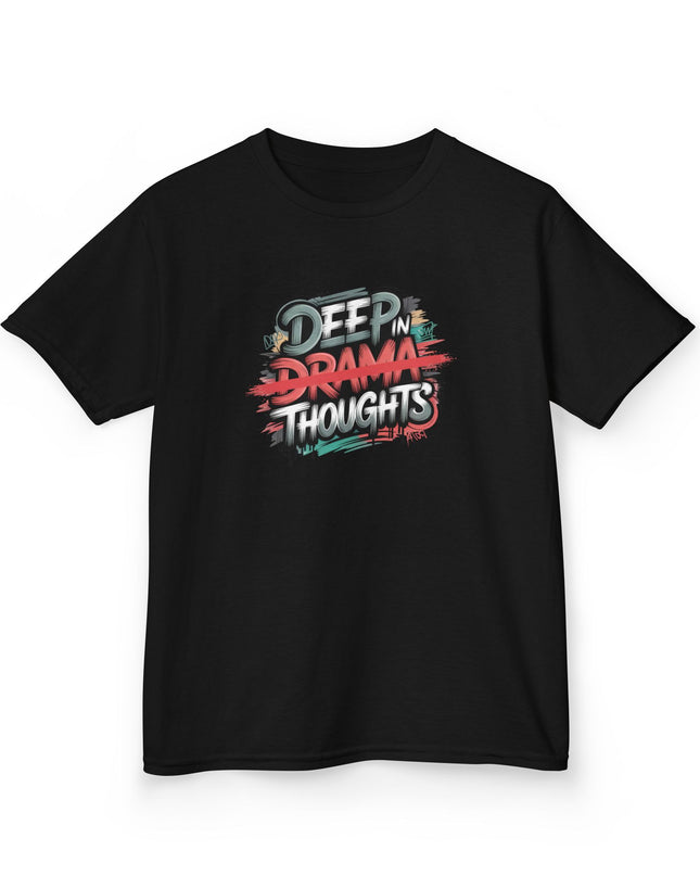 "Deep in Drama Thoughts" Kids Heavy Cotton Tee