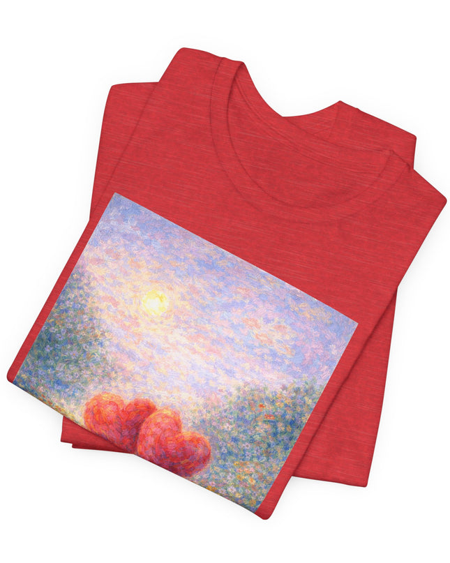 "Valentine's Day - Monet Style" Unisex Jersey Short Sleeve Tee