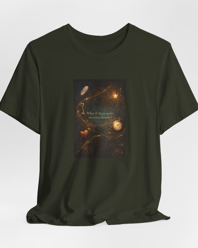 "What If There Were No Coincidences?" Unisex Jersey Short Sleeve Tee