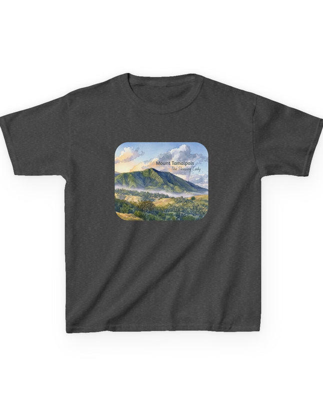 "Mount Tamalpais, the Sleeping Lady" Kids Heavy Cotton Tee