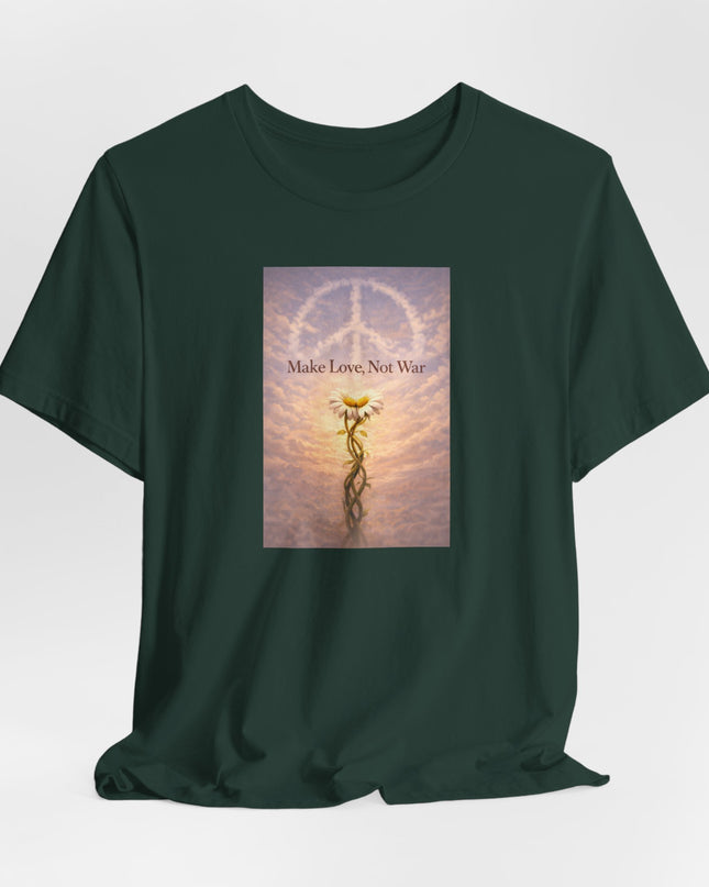 "Make Love Not War" Unisex Jersey Short Sleeve Tee