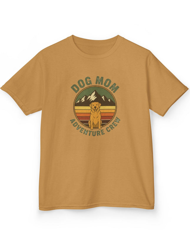 "Dog Mom Adventure Crew" Kids Heavy Cotton Tee