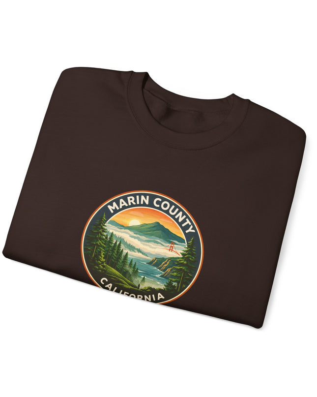 "Marin County, Above the Fog" Unisex Heavy Blend Crewneck Sweatshirt