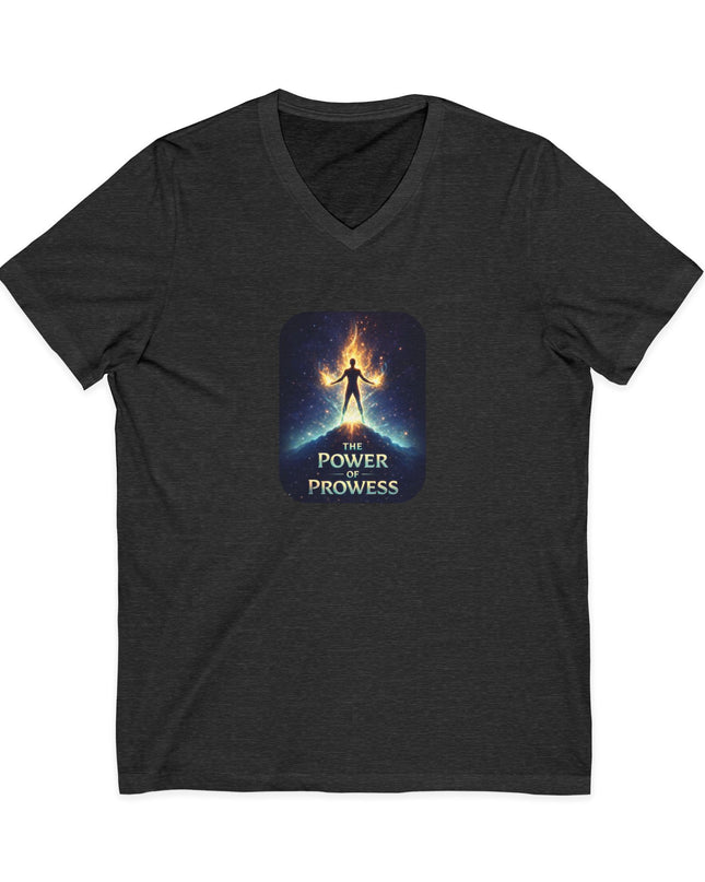"The Power of Prowess" Unisex Jersey Short Sleeve V-Neck Tee