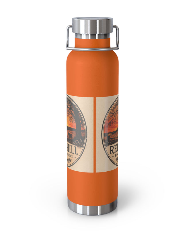"Red Hill Sunset Farms" Copper Vacuum Insulated Bottle, 22oz