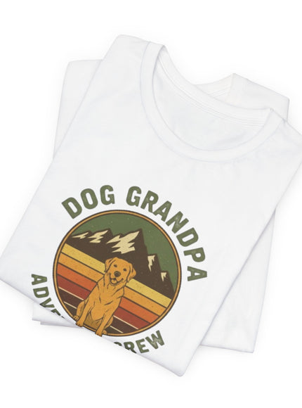 "Dog Grandpa Adventure Crew" Unisex Jersey Short Sleeve Tee