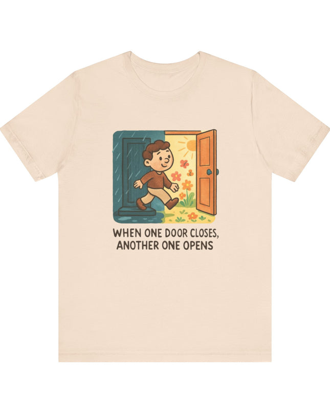 "Door Closes" Unisex Jersey Short Sleeve Tee