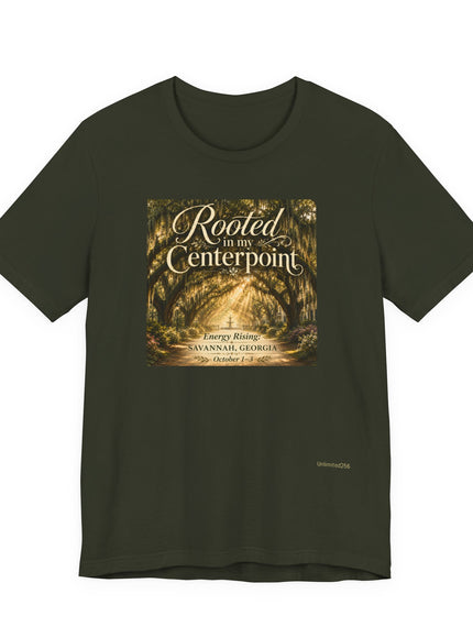 "Rooted in my Centerpoint" Unisex Jersey Short Sleeve Tee