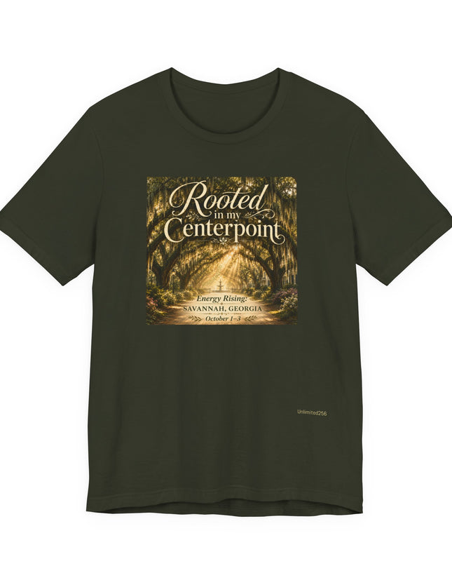 "Rooted in my Centerpoint" Unisex Jersey Short Sleeve Tee