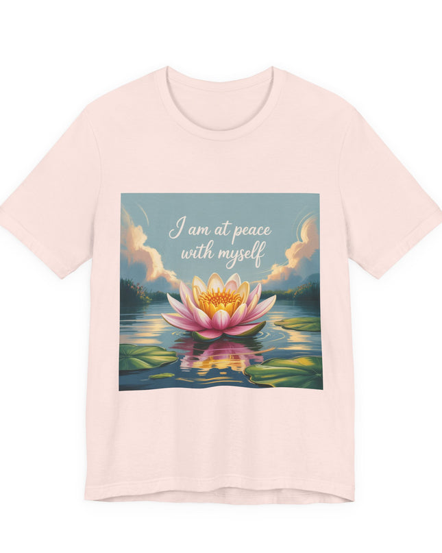 "I am at Peace with Myself" Women's and Men's Jersey Short Sleeve Tee