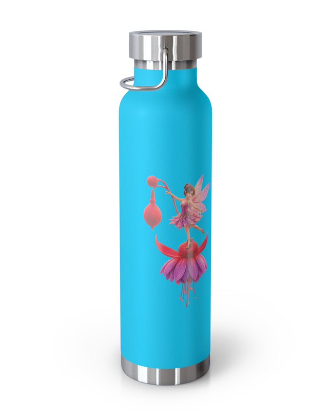 "Fuchsia Fairy" Copper Vacuum Insulated Bottle, 22oz