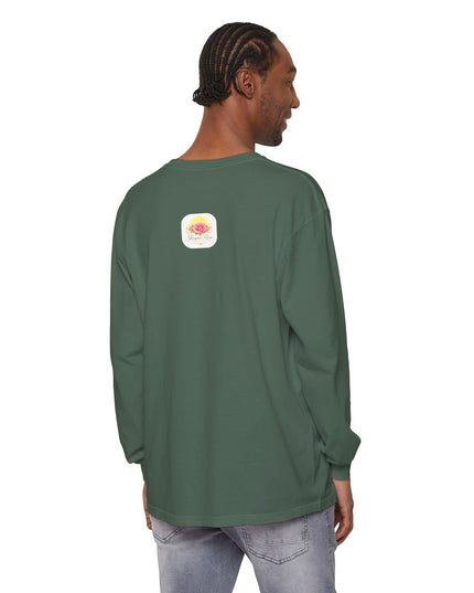 "Blessed and Beautiful" Unisex Garment-dyed Long Sleeve T-Shirt