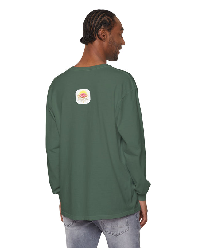 "Blessed and Beautiful" Unisex Garment-dyed Long Sleeve T-Shirt