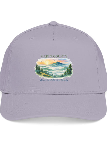 "Marin County, Where the Hills Meet the Sky" Mid Profile Baseball Cap
