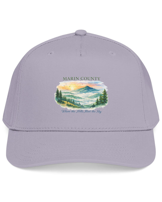 "Marin County, Where the Hills Meet the Sky" Mid Profile Baseball Cap