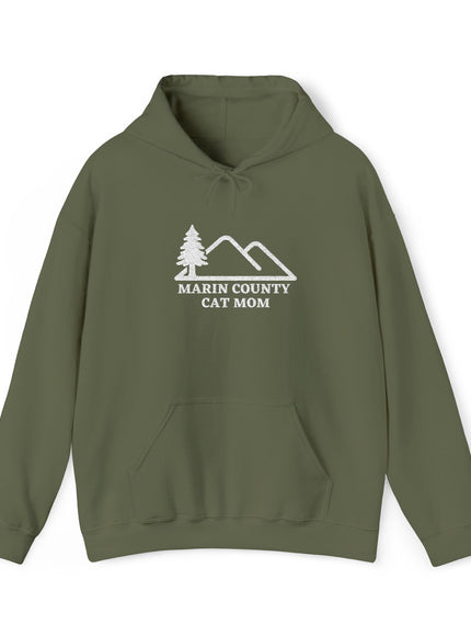 "Marin County Cat Mom" Unisex Heavy Blend Hooded Sweatshirt