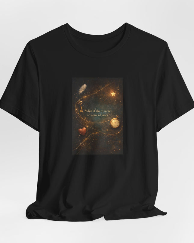 "What If There Were No Coincidences?" Unisex Jersey Short Sleeve Tee