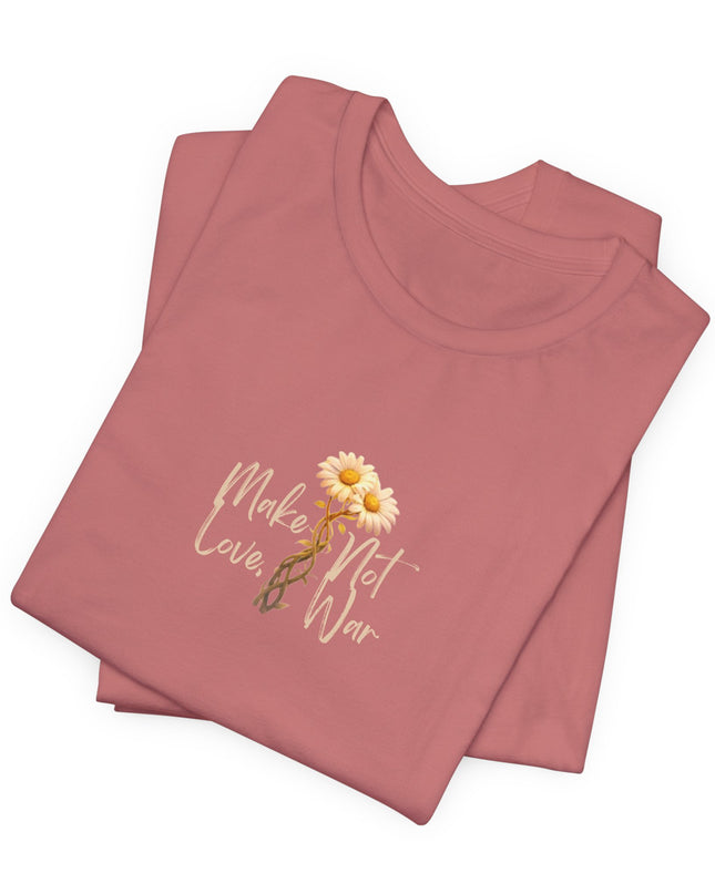"Make Love, Not War" Unisex Jersey Short Sleeve Tee