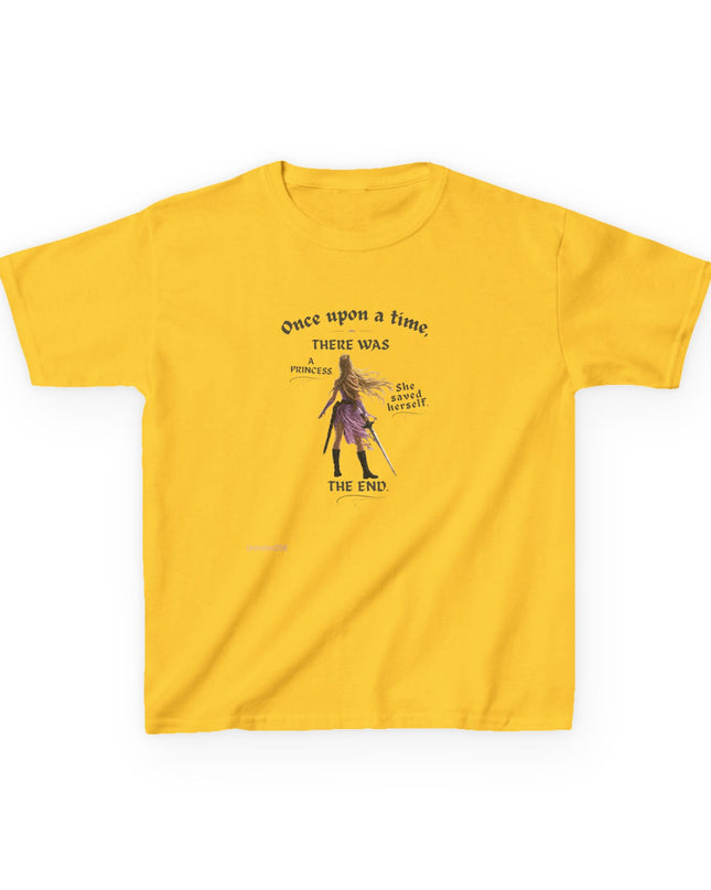 "She Saved Herself" Kids Heavy Cotton Tee