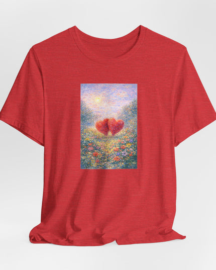 "Valentine's Day - Monet Style" Unisex Jersey Short Sleeve Tee