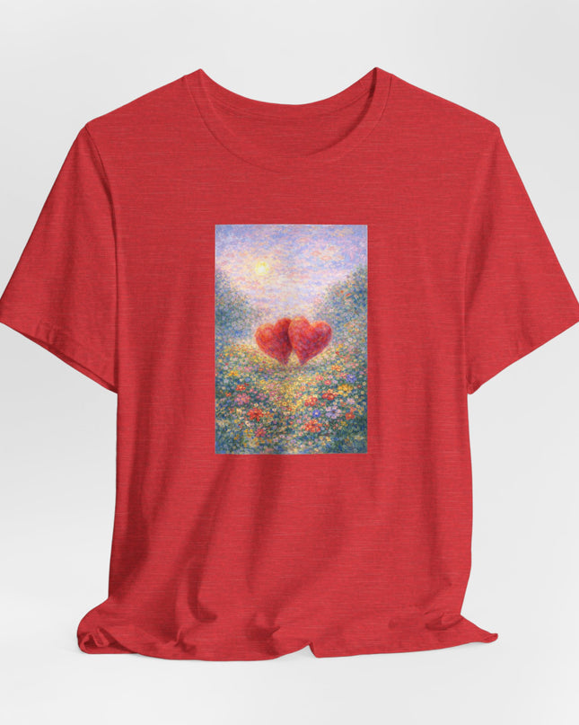 "Valentine's Day - Monet Style" Unisex Jersey Short Sleeve Tee
