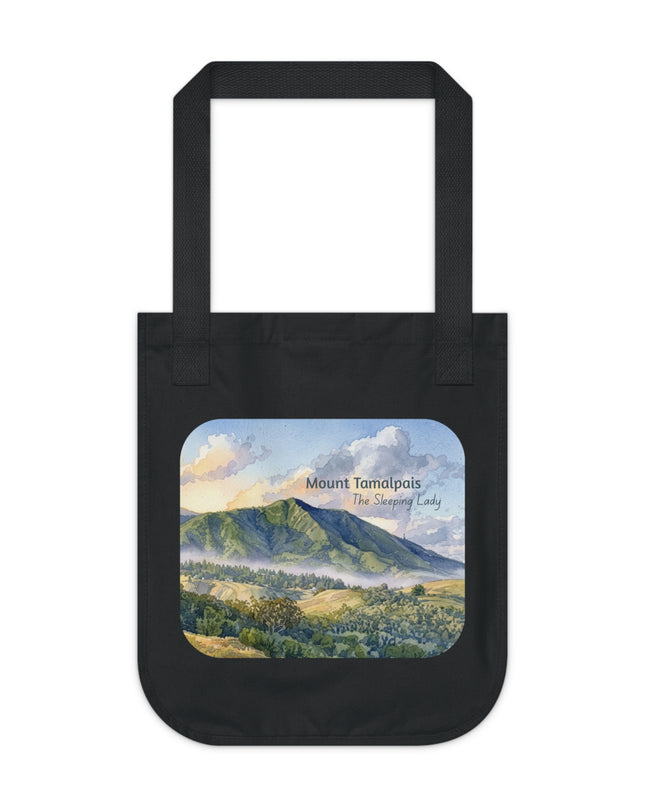 "Mount Tamalpais, the Sleeping Lady" Organic Canvas Tote Bag