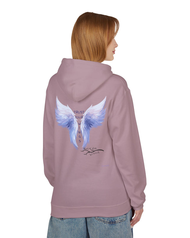 "Trust your Wings, Not the Branch" Unisex Midweight Softstyle Fleece Hoodie