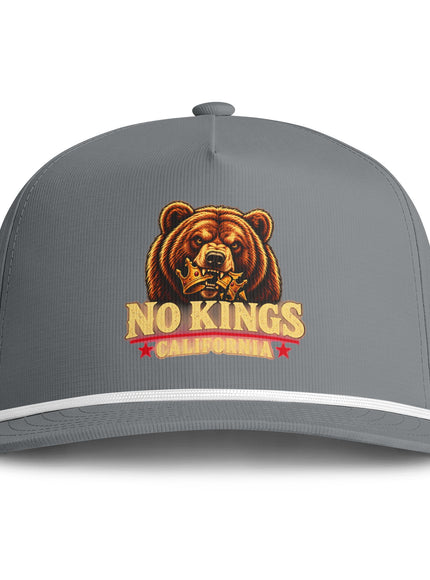 "No Kings California" Sunwashed Rope Cap