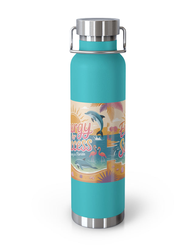 "February in Florida, Energy for Success" Copper Vacuum Insulated Bottle, 22oz