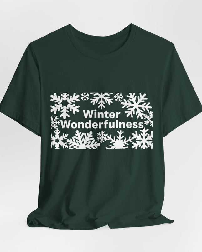 "Winter Wonderfulness" Unisex Jersey Short Sleeve Tee