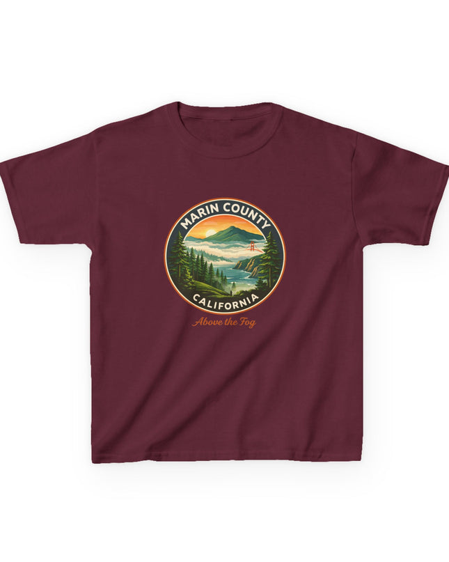 "Marin County, Above the Fog" Kids Heavy Cotton Tee