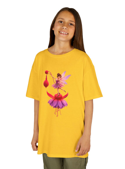 "Fuchsia Fairy" Kids Heavy Cotton Tee