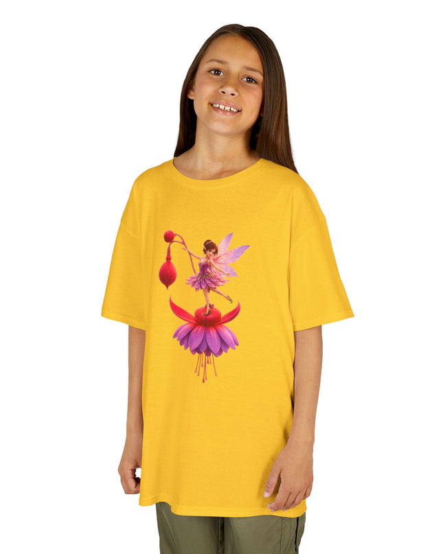 "Fuchsia Fairy" Kids Heavy Cotton Tee