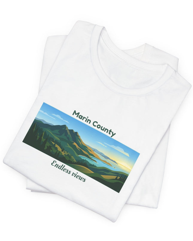"Marin County - Endless Views" Unisex Jersey Short Sleeve Tee